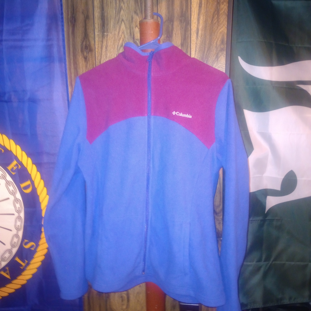 Columbia Blue and Pink Fleece Jacket